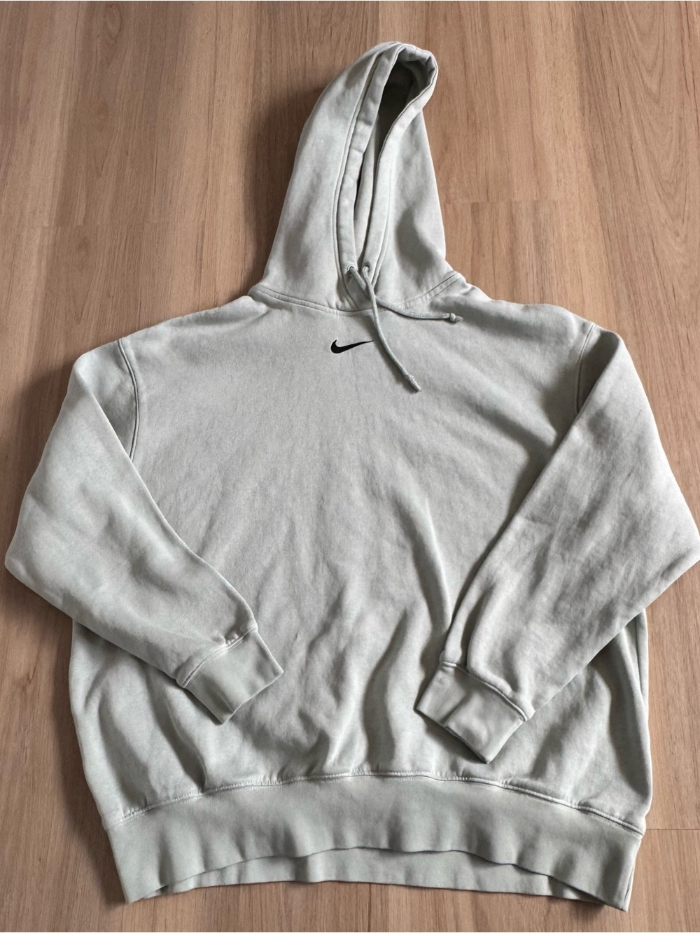 Nike Hoodie Sz Medium Pastel Green Center Swoosh Pullover